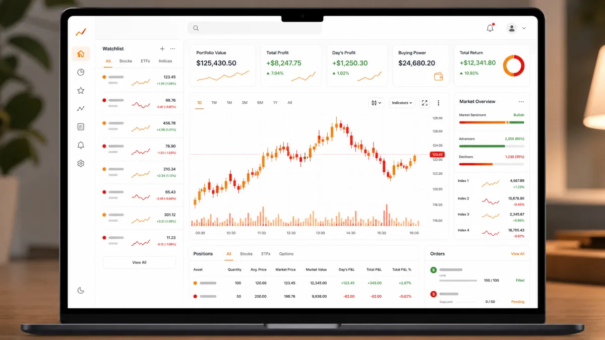 Floridenza — dashboard della piattaforma di trading